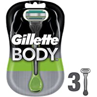 Los mejores  - Gillette Body Maquinillas Desechables Para Hombre para el Cuerpo - 3 Unidades
